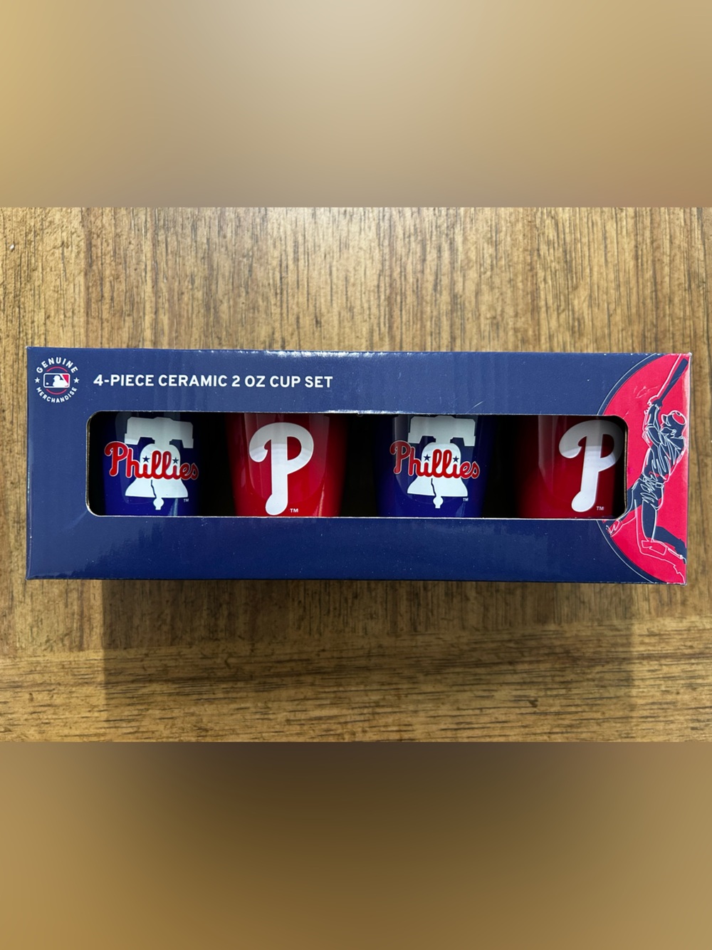 NEW MLB Philadelphia Phillies Ceramic 2oz Shot Glass Set ⚾️